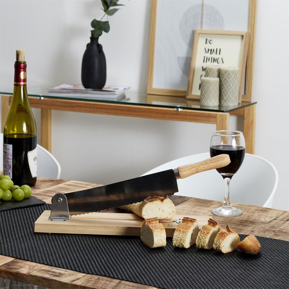 Trancheuse à pain en bois et inox - Maisons du Monde