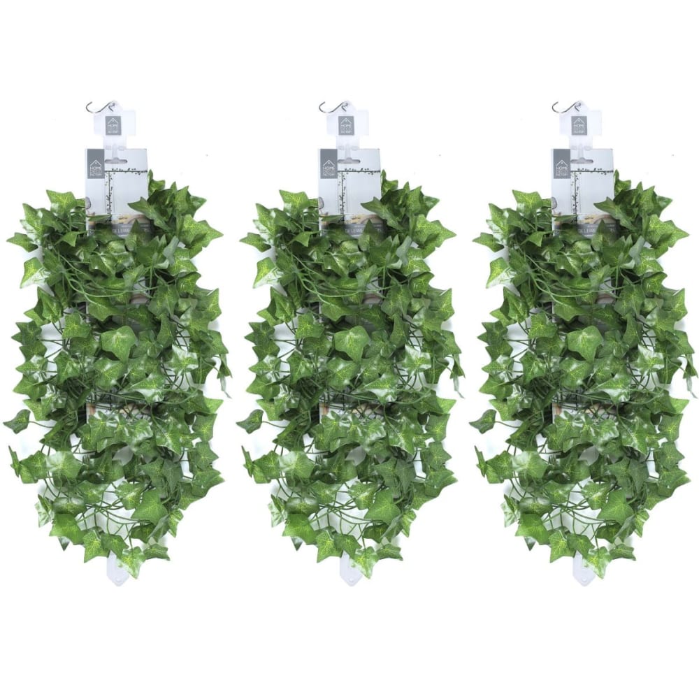 The Home Deco Factory Guirlande de lière artificiel 2.3 mètres (lot de 3) Vert Pvc - Poly Chlorure De Vinyle
