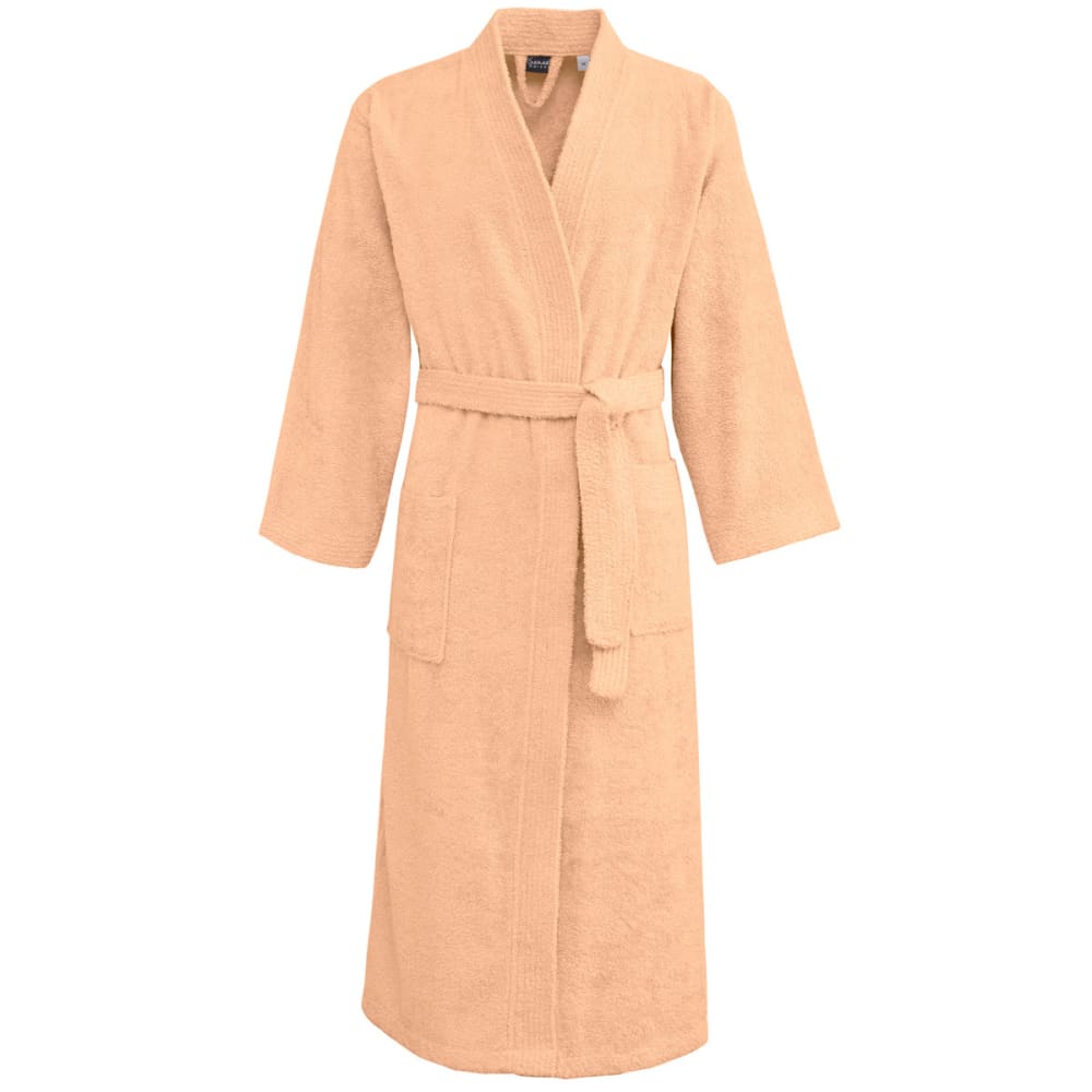 Sensei Maison Unisex-Bademantel 420 g/m² Angeln L Rosa Öko-Tex Zertifikat Baumwolle