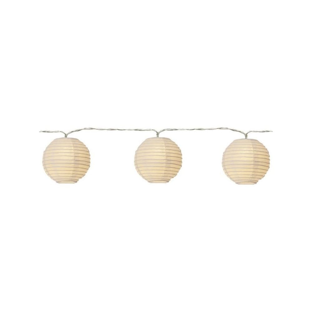 Guirlande lumineuse blanche boules en papier 3,10 m