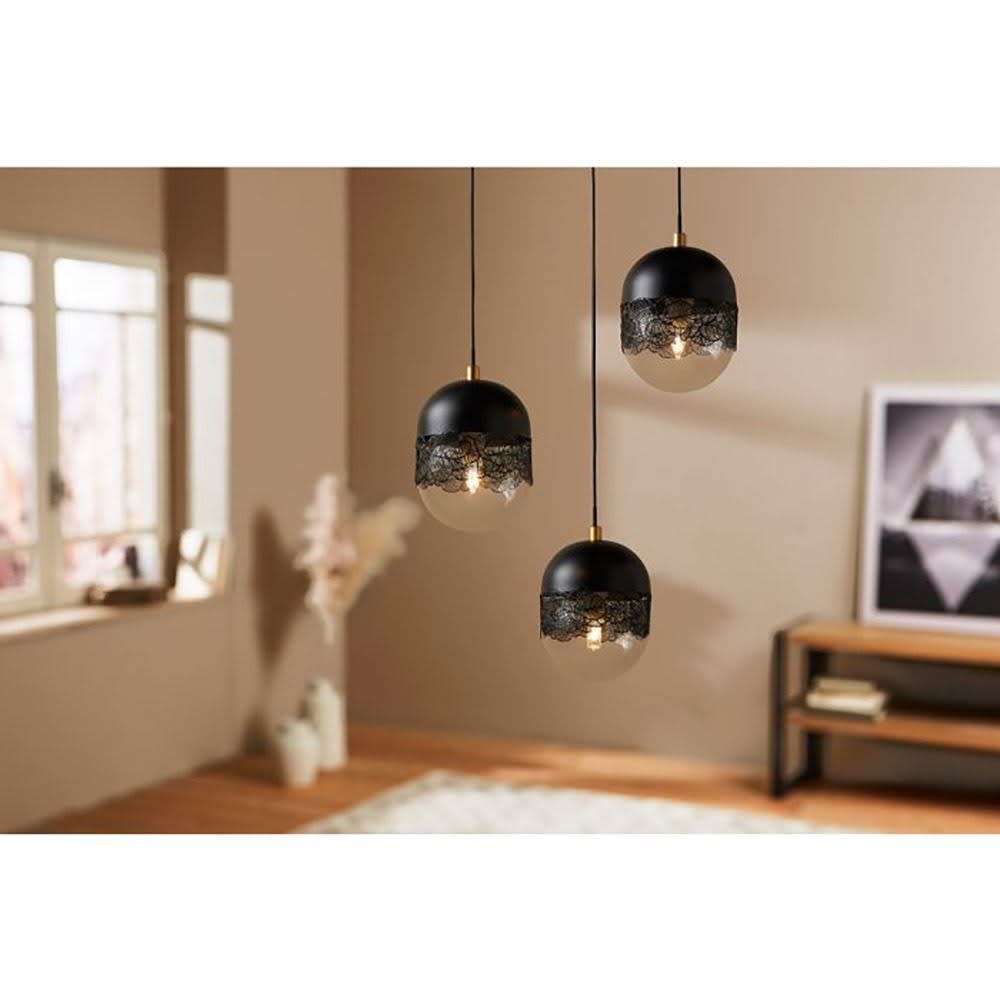 Suspension triple métal noir stilla — vue 4