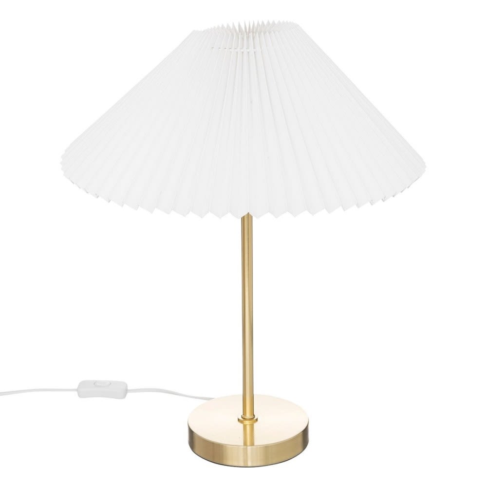 Decoratie Lampe droite jil doré h47 style contemporain Blanc Métal