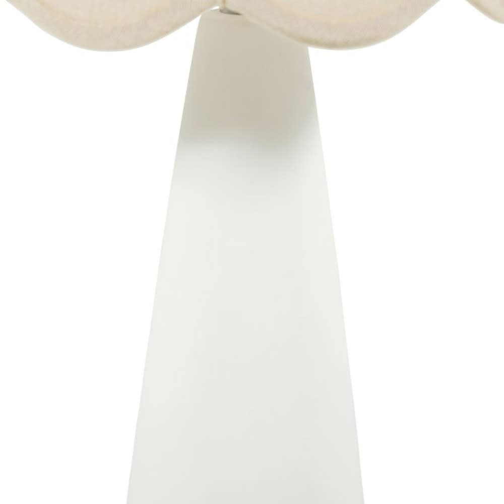 Lampe céramique lin mathilde blanc - Maisons du Monde