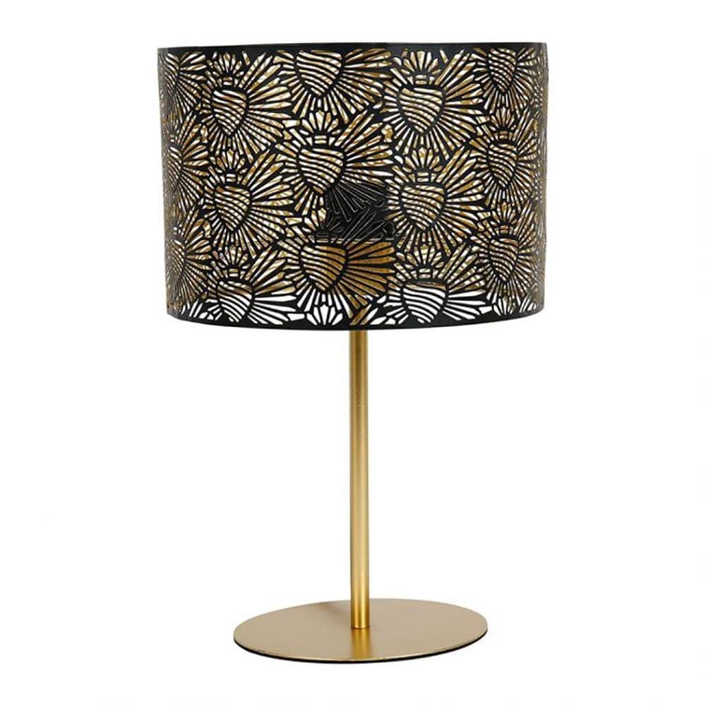 Decoratie Lampe métal noir doré corazon d22
