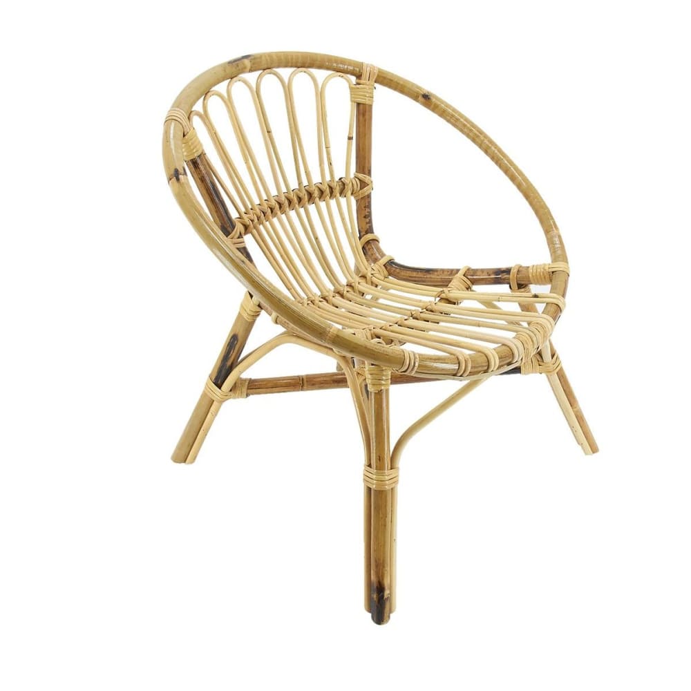 Aubry Gaspard - Fauteuil rond enfant en rotin lune