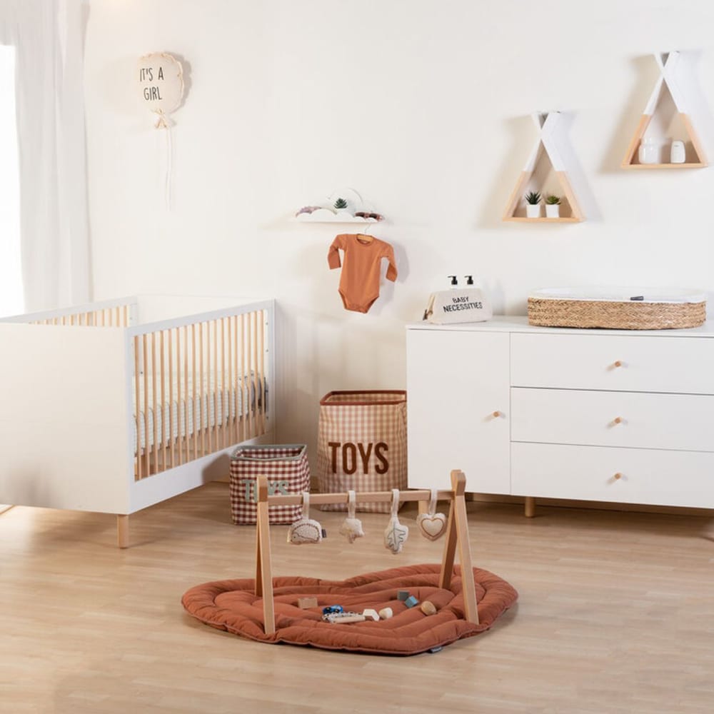 Panier à langer en jonc tressé avec matelas - Maisons du Monde