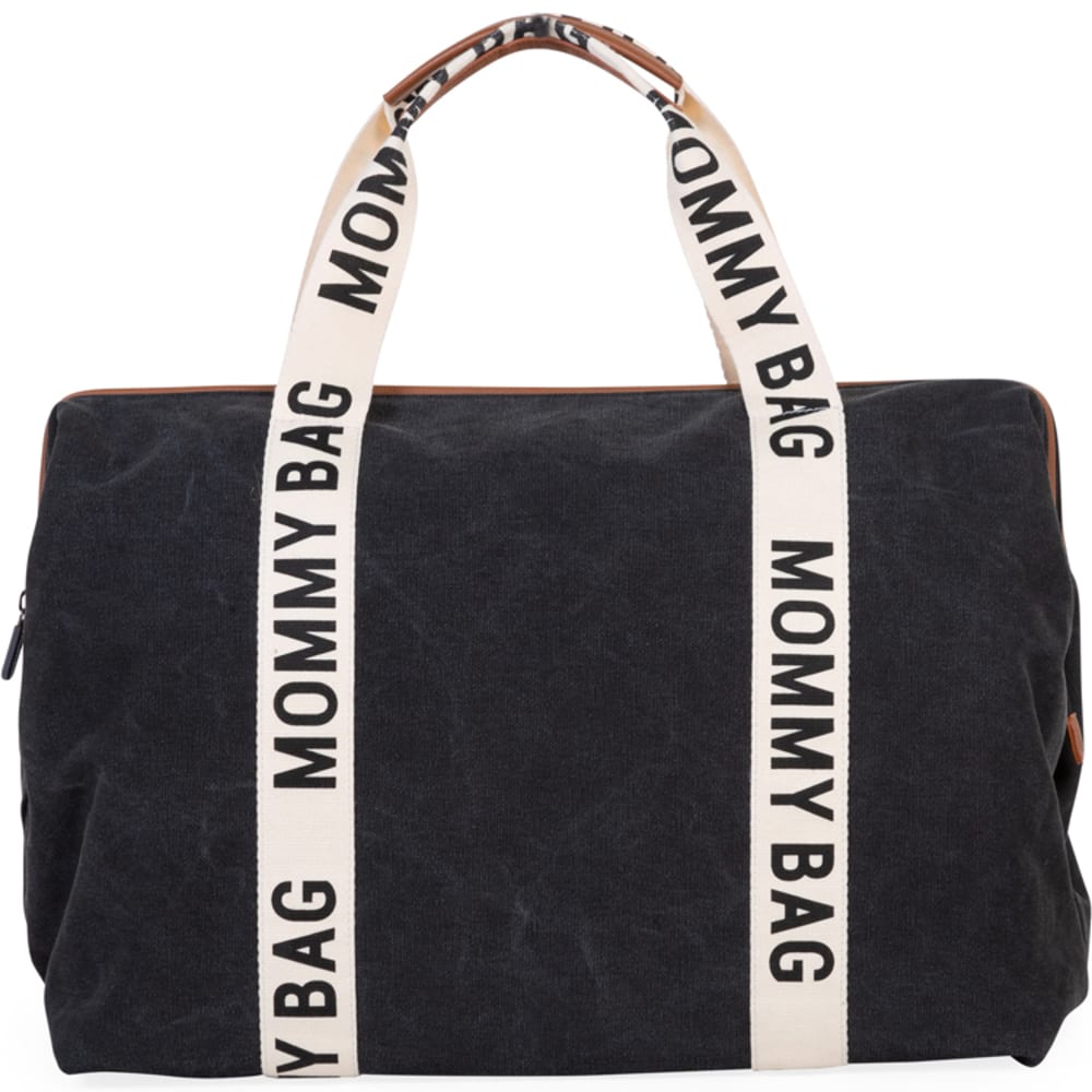 Childhome Sac à langer Mommy bag Noir Coton - 30x55x40cm