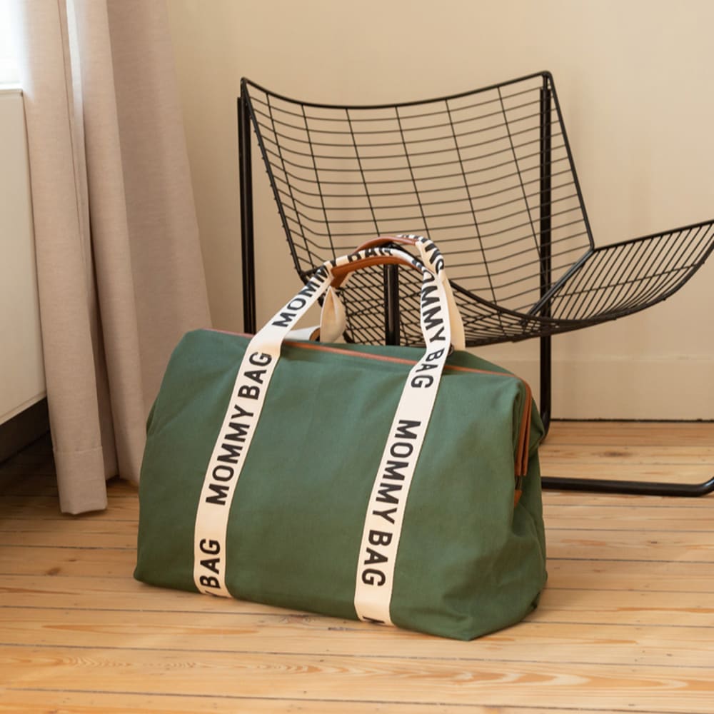 Sac à langer Mommy bag signature Canvas vert - Maisons du Monde