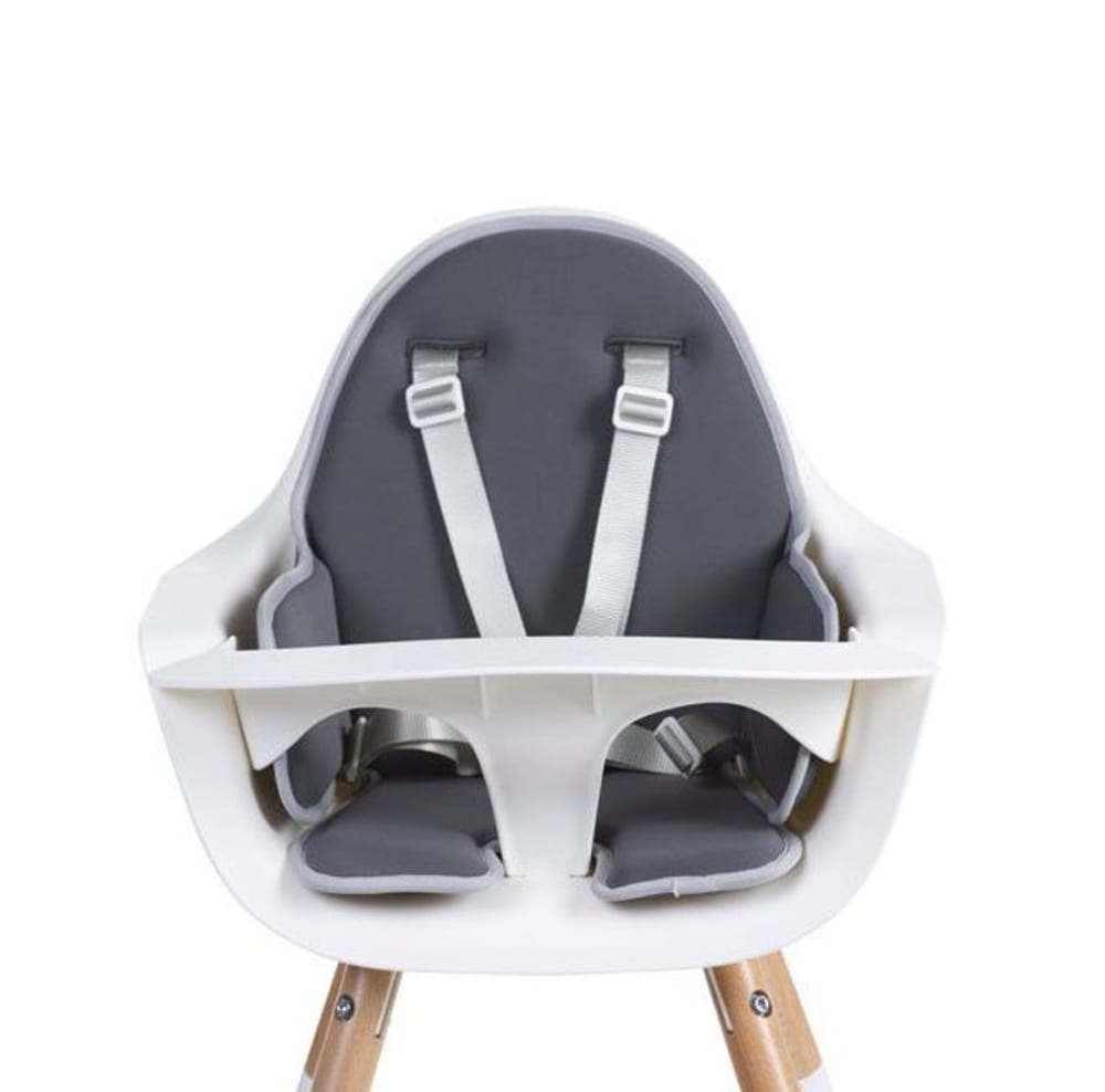 Coussin pour chaise haute evolu en néoprène gris foncé