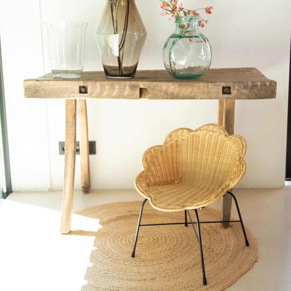 Chaise enfant fleur en rotin - Maisons du Monde