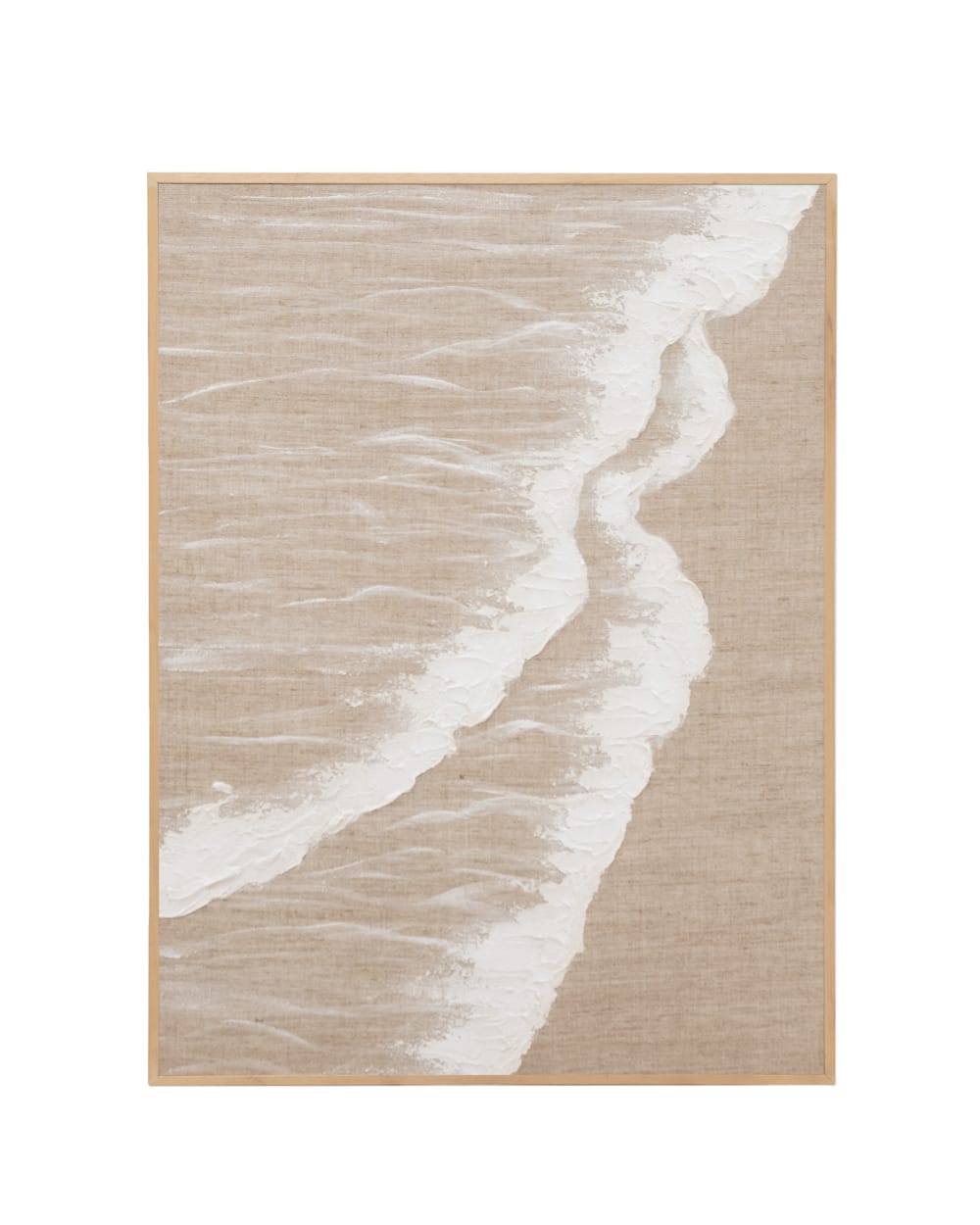 Cuadro decorativo pintado a mano al oleo marco marrón claro 100x150cm