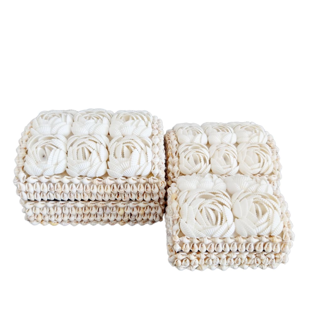 Boîtes en coquillages,