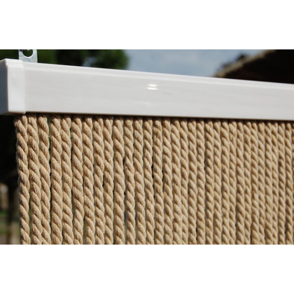 Rideau de porte en corde naturel toulon 90 x 210 cm