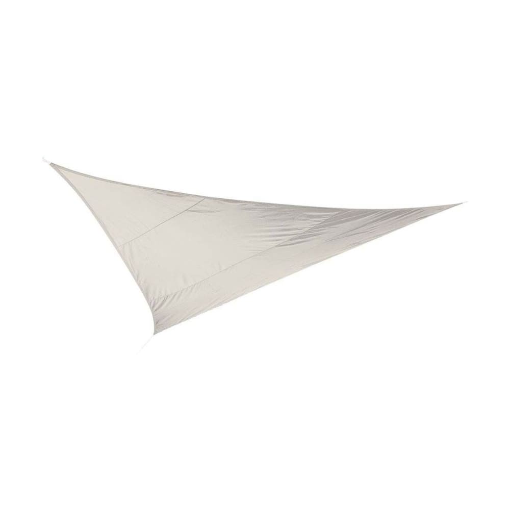 Toile d'ombrage triangulaire 5 mètres blanc gardenia