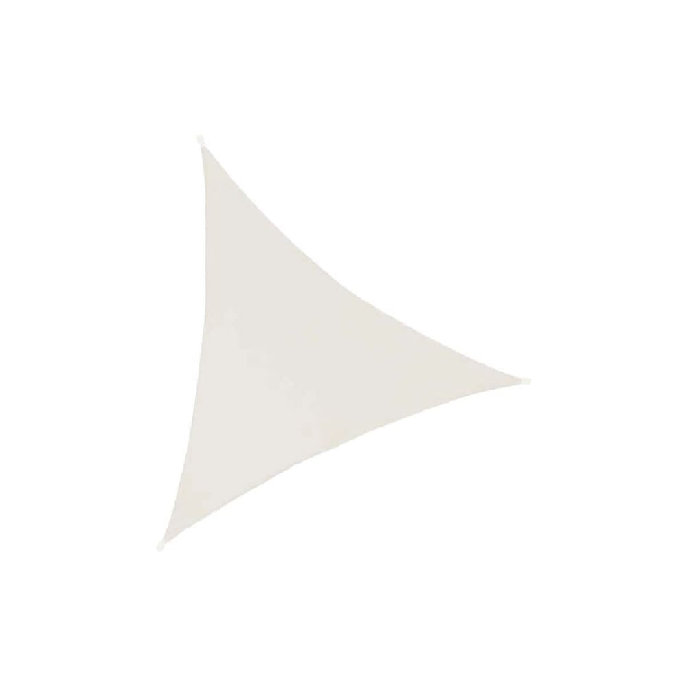 Toile d'ombrage triangulaire 3 mètres blanc gardenia