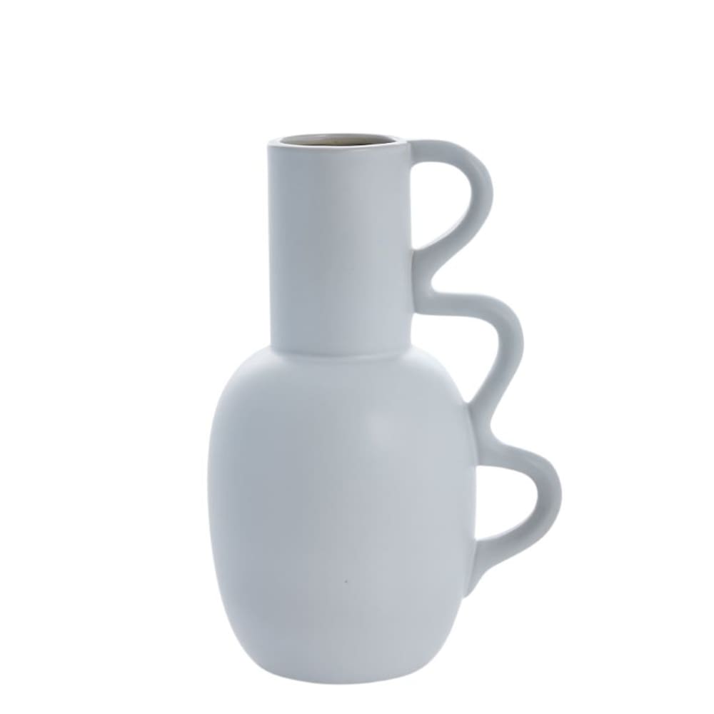Lene Bjerre Vase aus weißer Keramik H25 style modern - Keramik