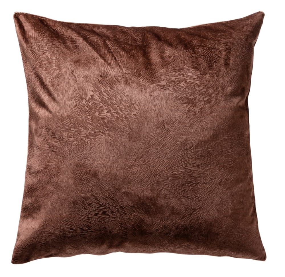 Housse de coussin marron 45x45 cm