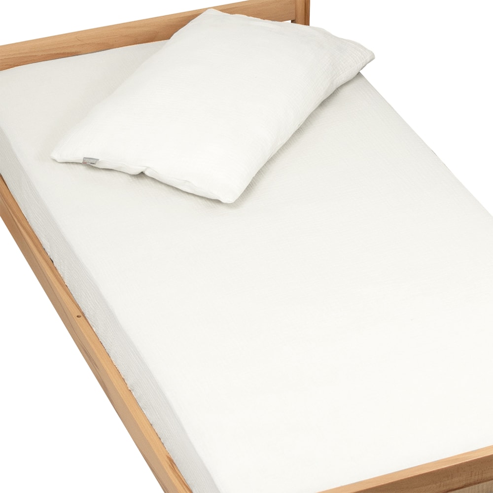 Drap housse gaze de coton écru 60x120 Drap housse gaze de coton écru 60x120