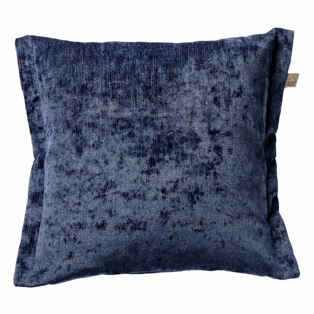 Dutch Decor Housse de coussin Bleu 45x45 cm style contemporain Bleu Certifié Oeko-Tex Pes - Polyester