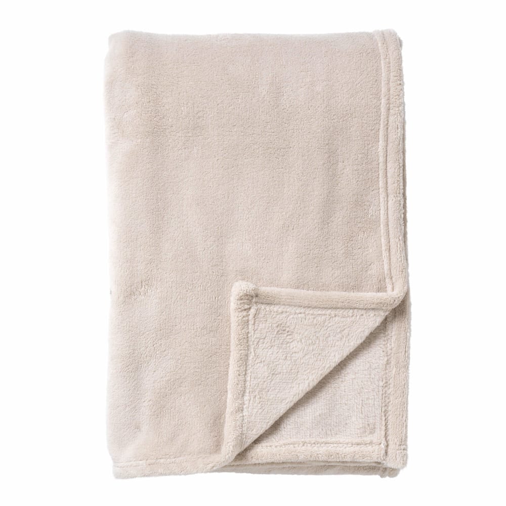 Plaid beige 130x160 cm - Maisons du Monde