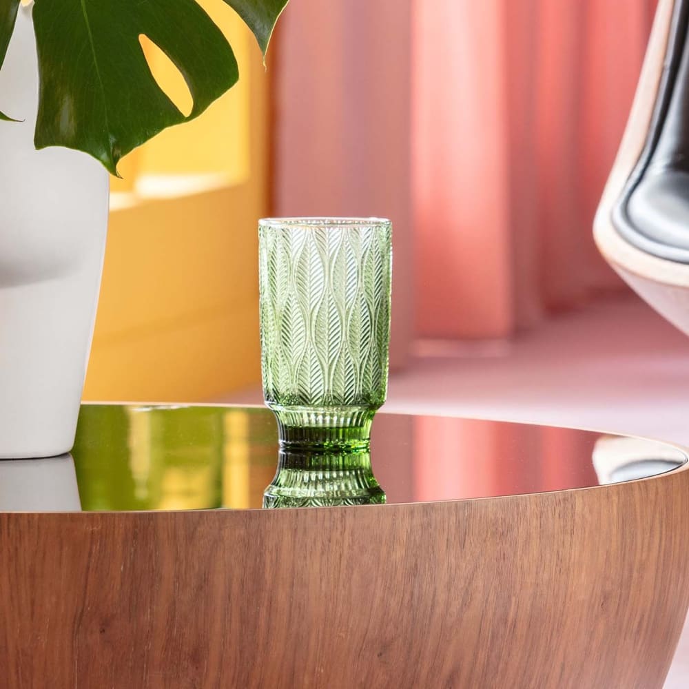 Lot de 6 - verre à eau en verre vert - Maisons du Monde