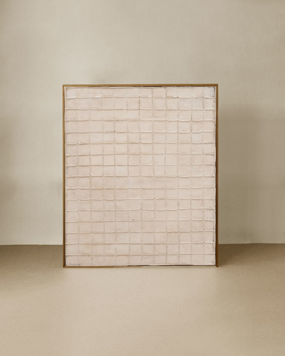 Decowood Dekobild Handbemalt mit Ölfarbe, 150x100cm Beige Baumwolle