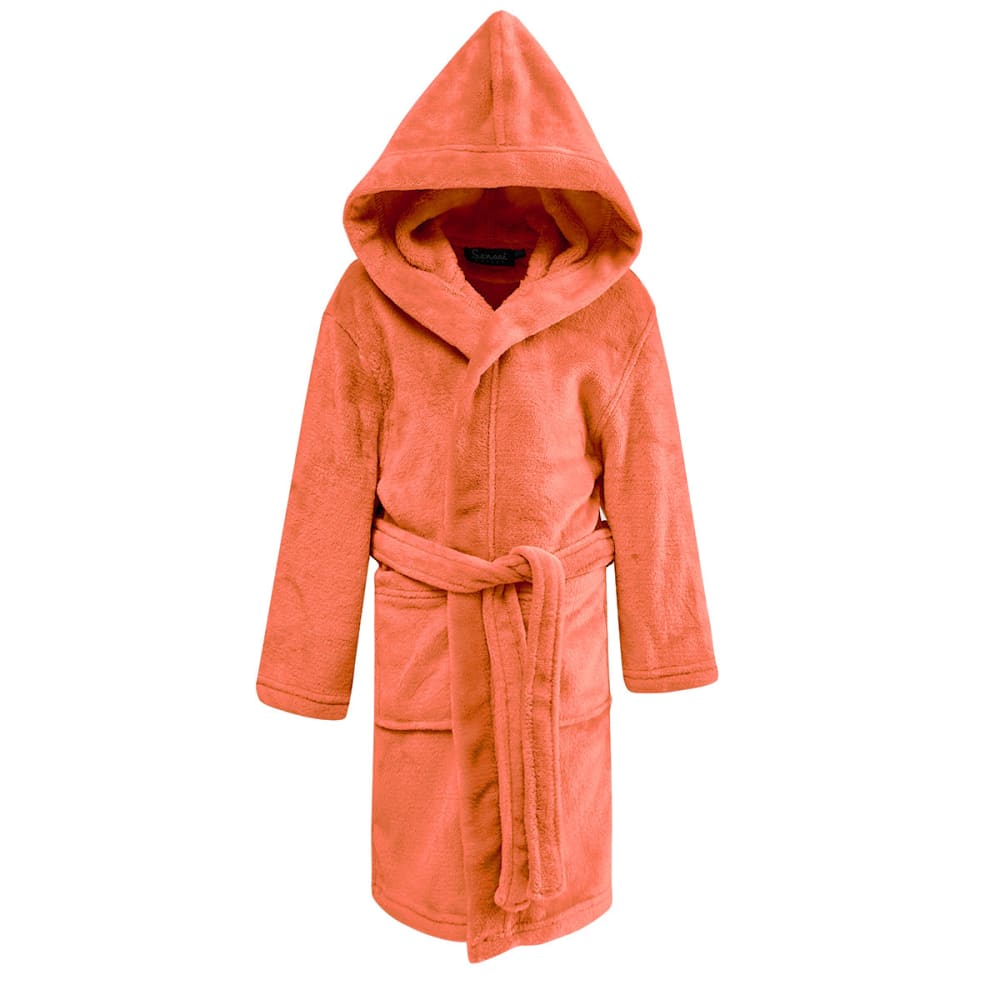 Ppeignoir enfant polaire chaud à capuche corail 03/04 ans Ppeignoir enfant polaire chaud à capuche corail 03/04 ans