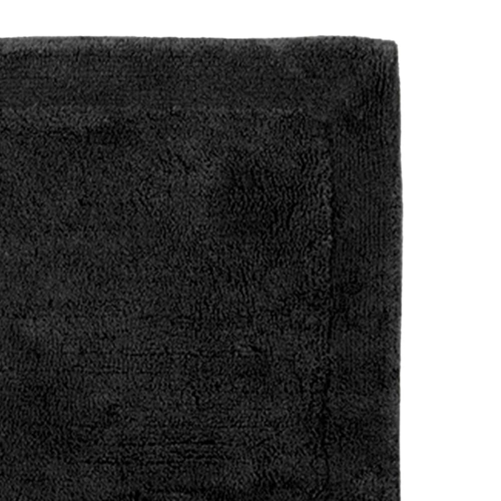 Tapis doux & épais de bain ou d'intérieur noir 50x80 cm — vue 3