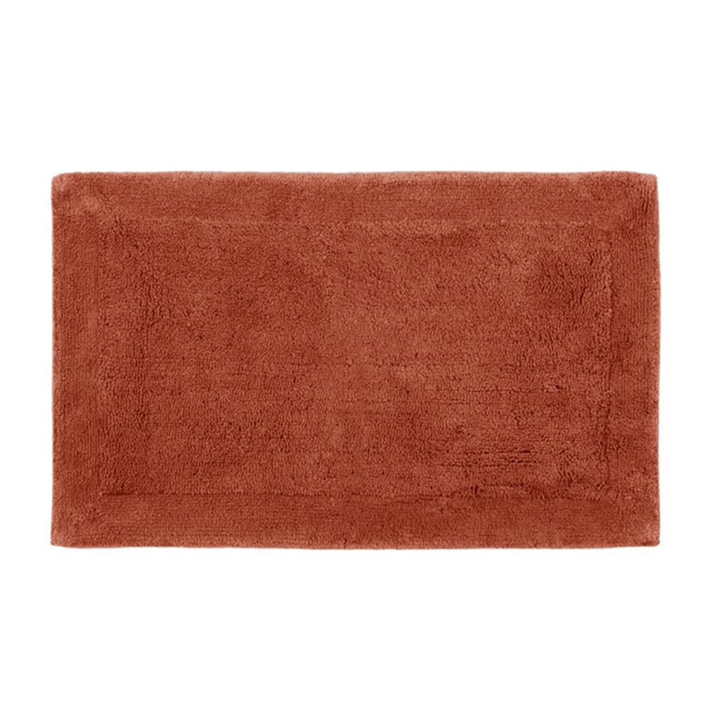 Tapis doux & épais de bain ou d'intérieur terracota 50x80 cm