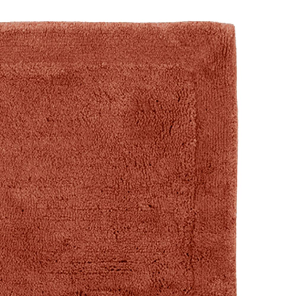 Tapis doux & épais de bain ou d'intérieur terracota 50x80 cm — vue 3