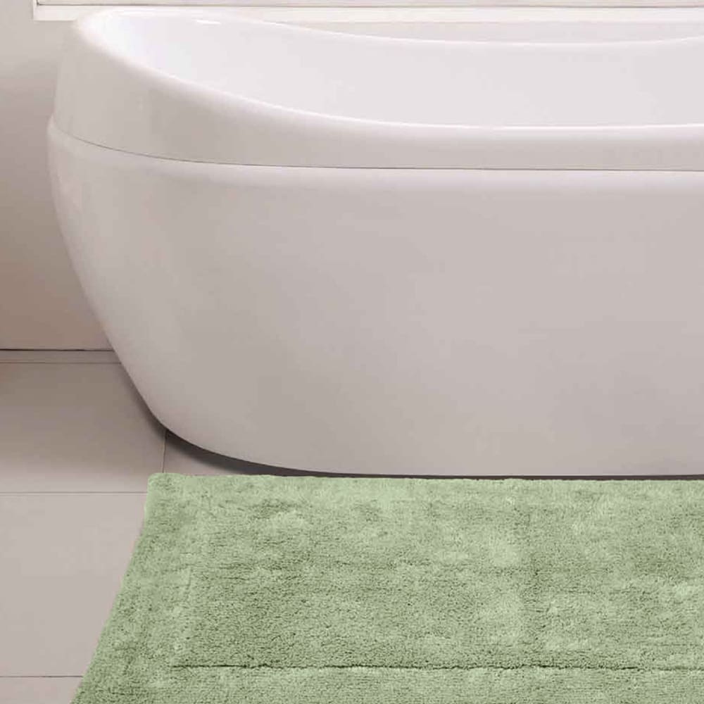 Tapis doux & épais de bain ou d'intérieur sauge 50x80 cm — vue 4