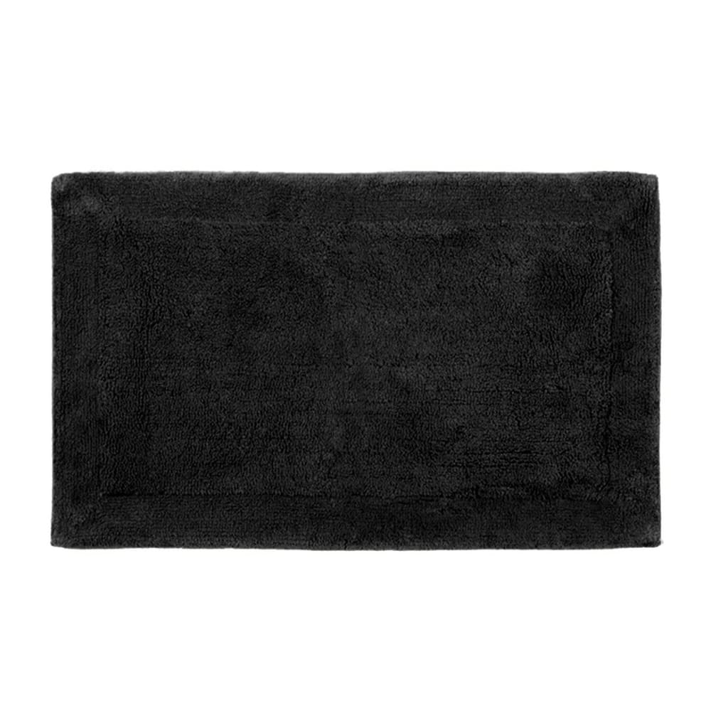 Tapis doux & épais de bain ou d'intérieur noir 70x120 cm