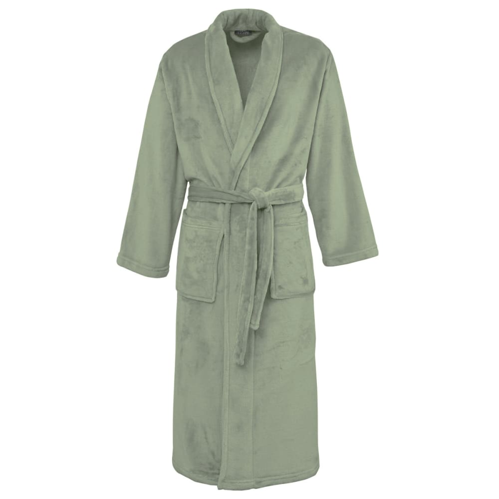 Peignoir polaire chaud & doux sauge l