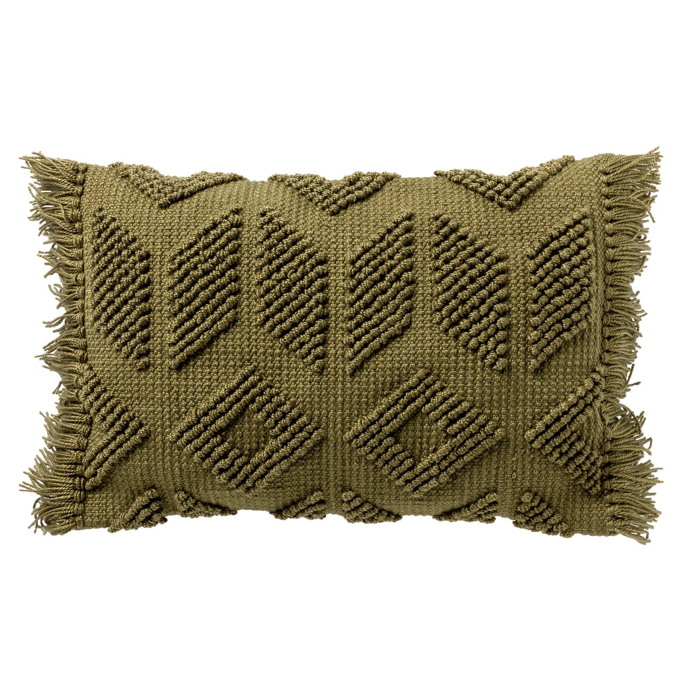 Coussin - vert en polyester et coton 40x60 cm avec motif Coussin - vert en polyester et coton 40x60 cm avec motif