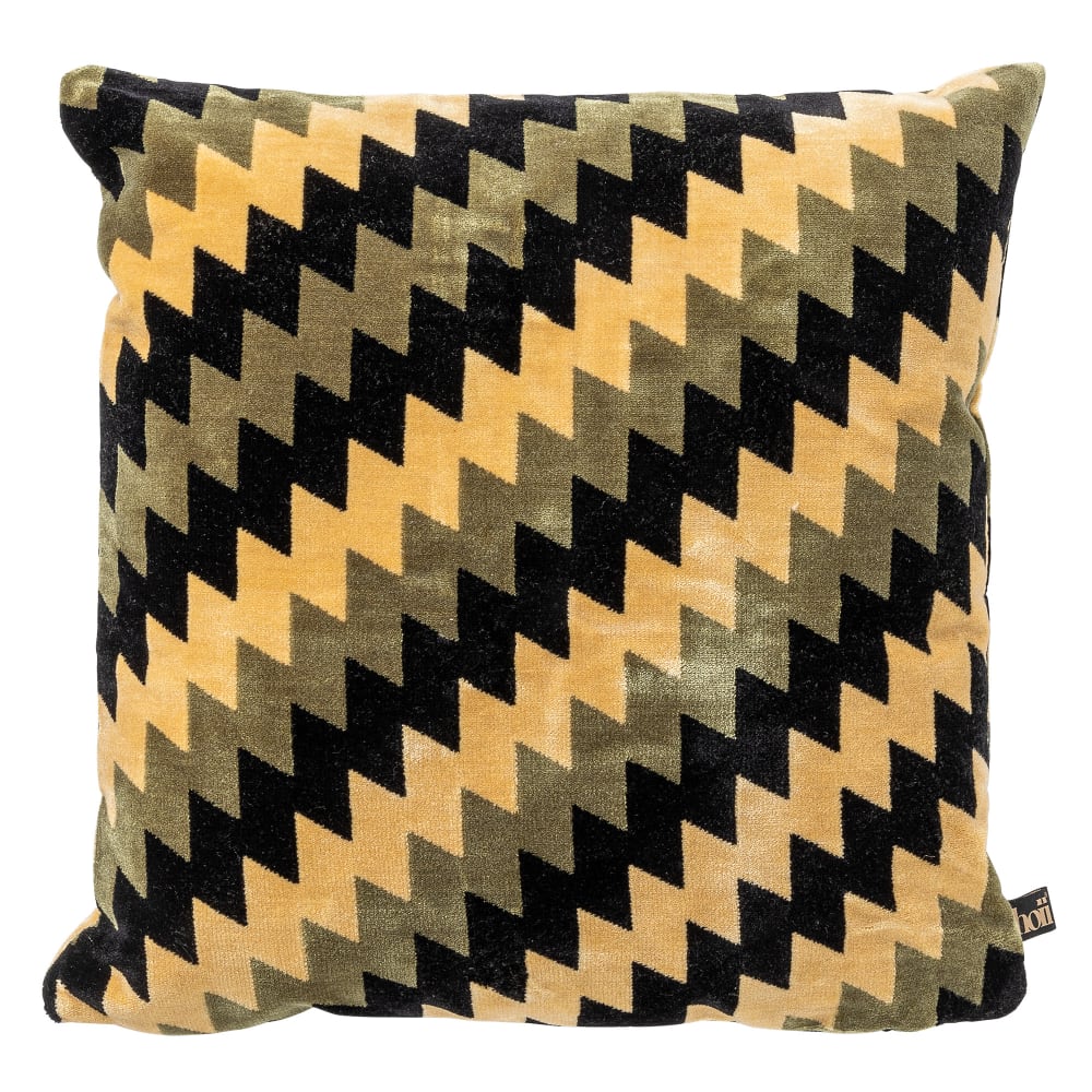 coussin vert en velours