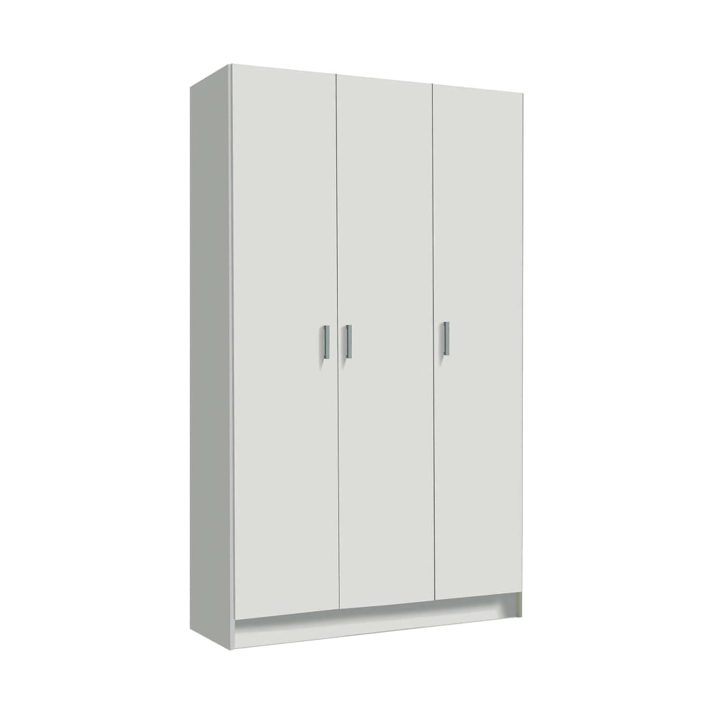Dmora Großer Mehrzweck-Kleiderschrank in weißer Holzoptik style modern - Spanplatte