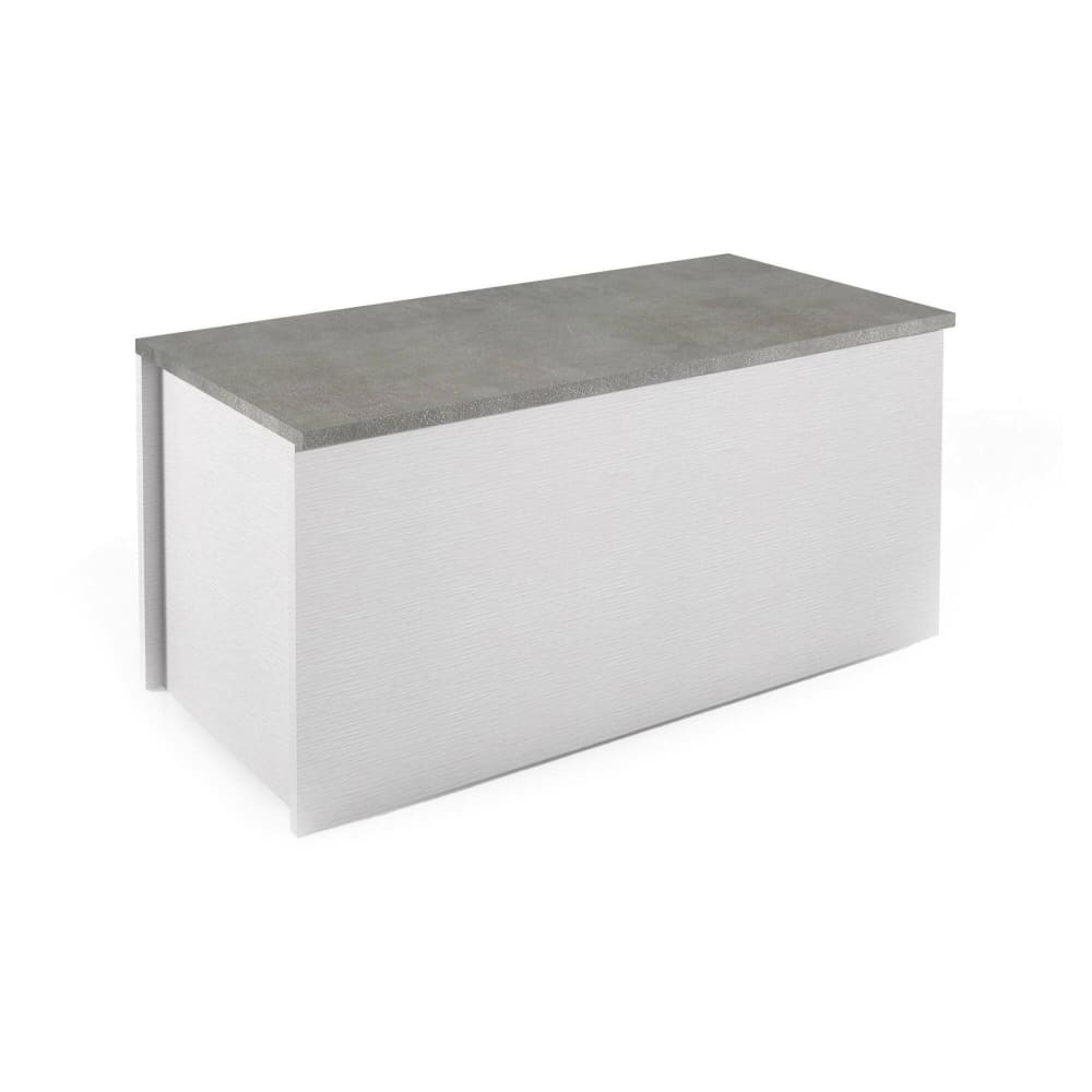 coffre effet bois blanc,