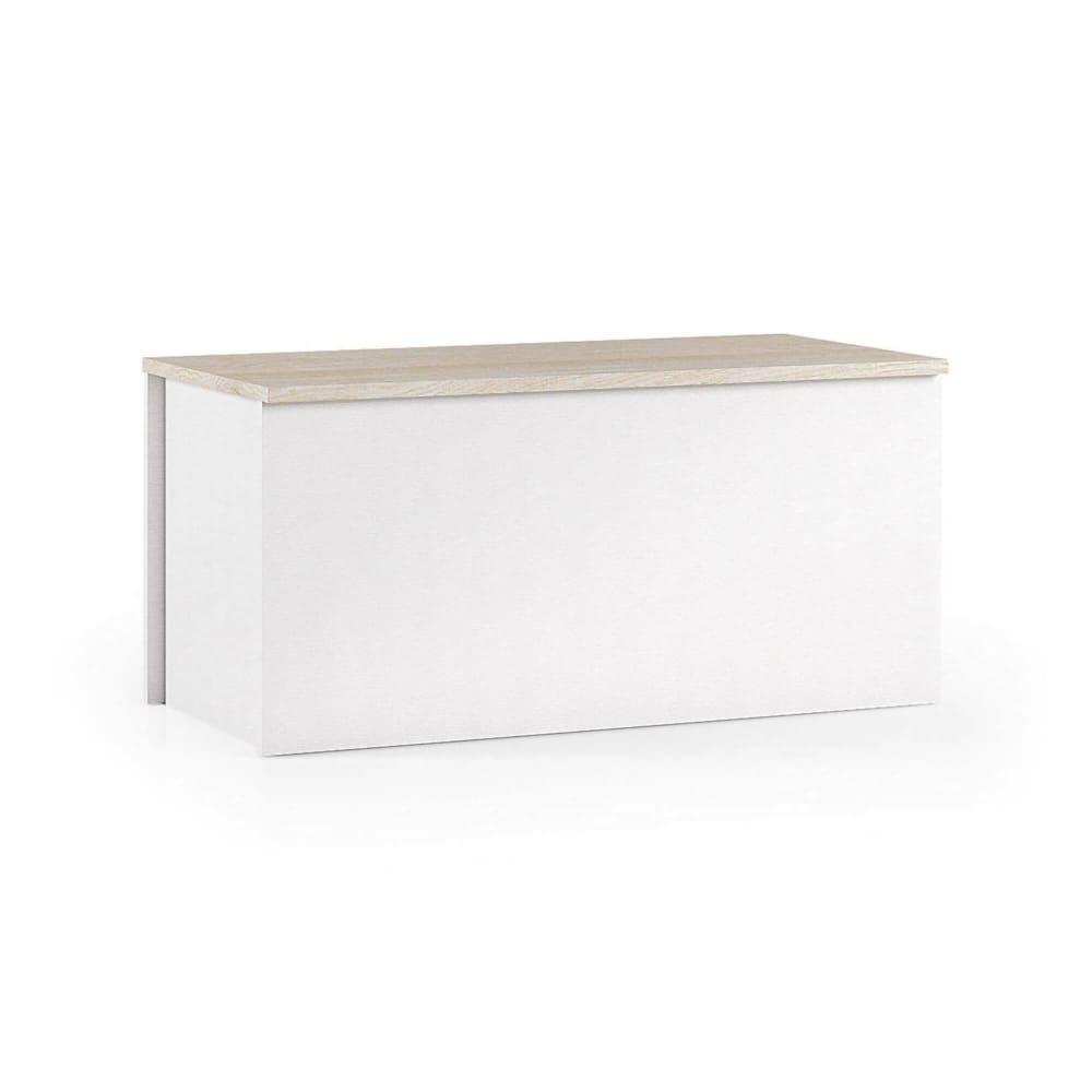 coffre effet bois blanc,