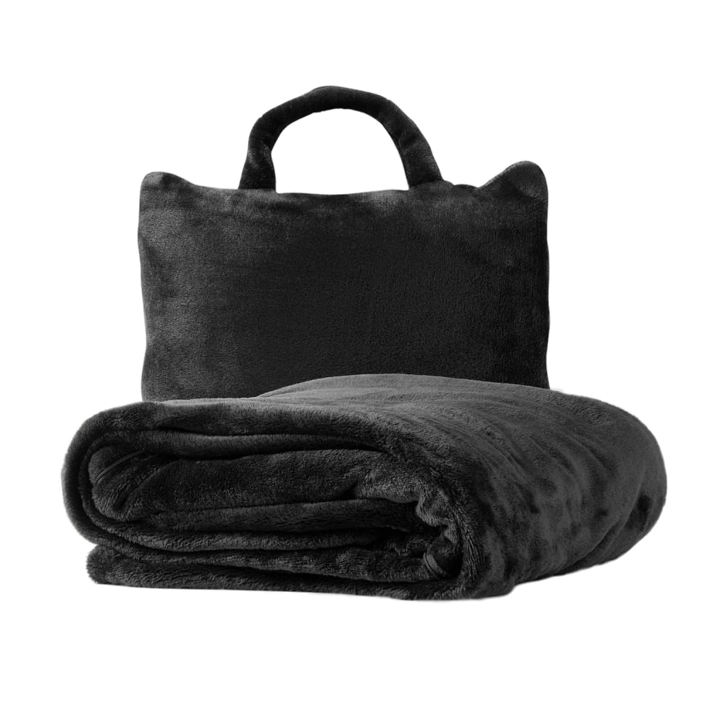 Plaid to Go Noir 130x150 cm - Maisons du Monde