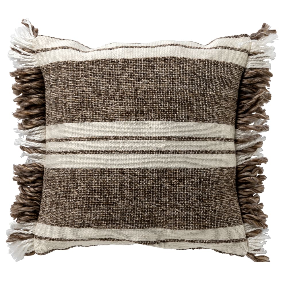 Dutch Decor Housse de coussin Taupe 45x45 cm style inspirations d'ailleurs Taupe Pes - Polyester