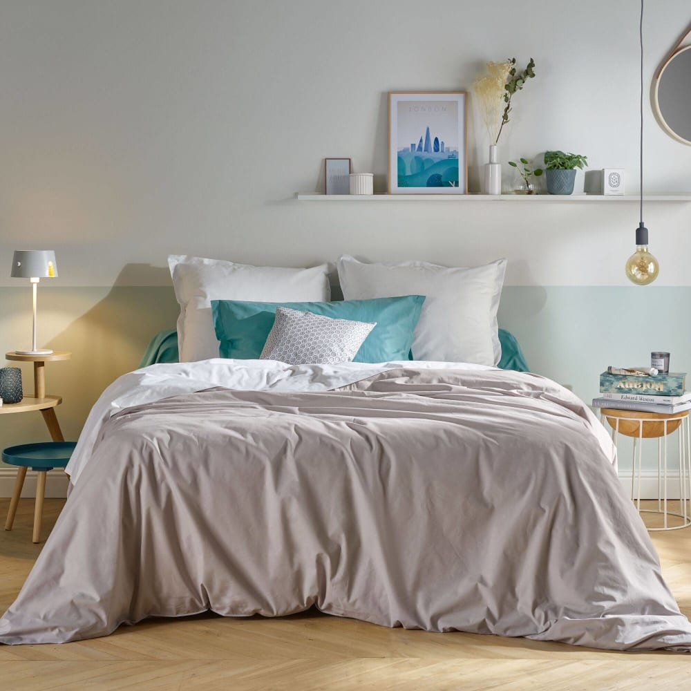 Drap housse coton bio blanc 160 x 200 cm — vue 4