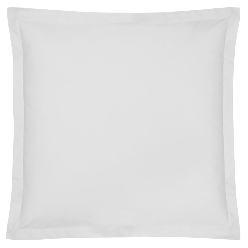 Taies d'oreiller en coton bio blanc 65 x 65 cm