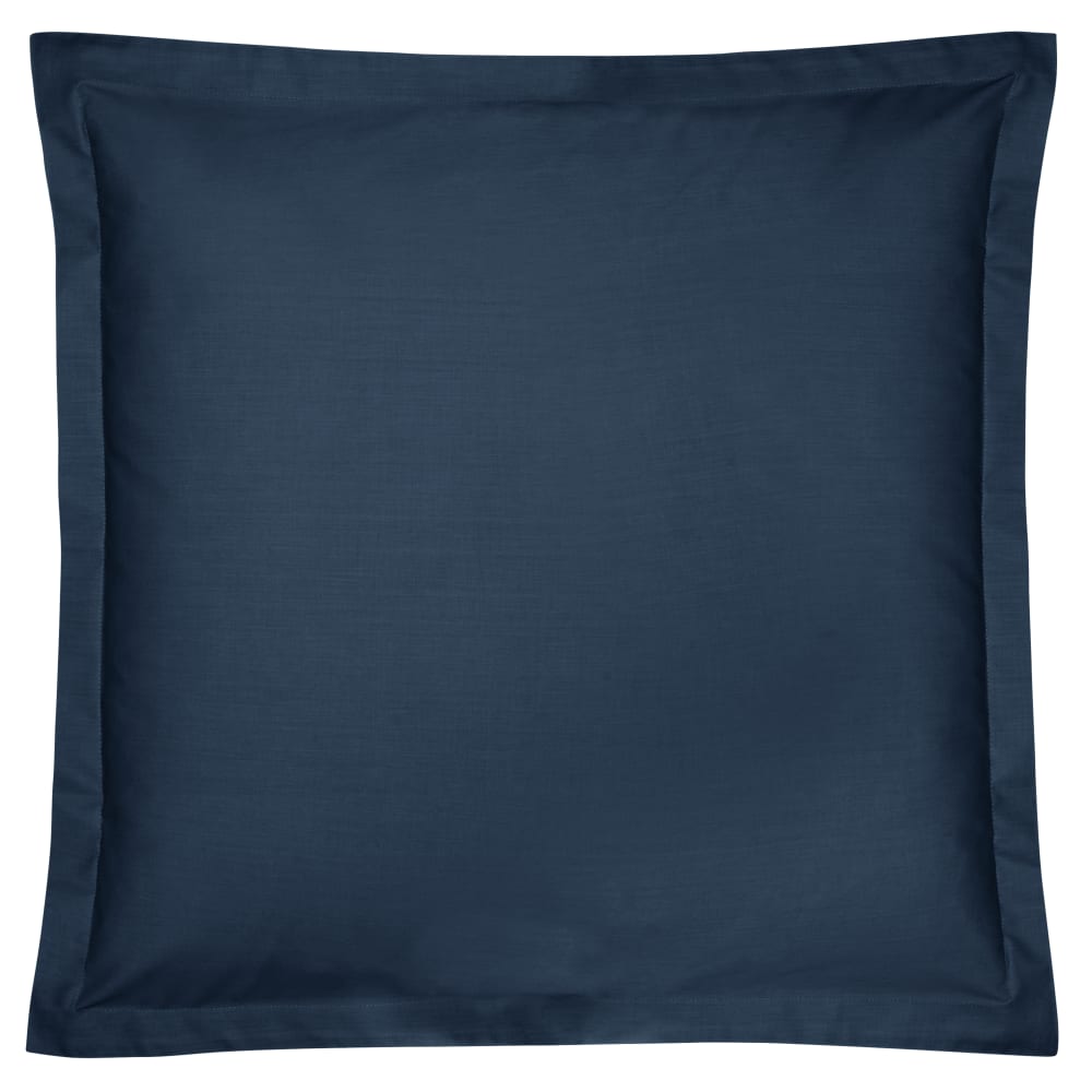 Taie d'oreiller en percale bio bleu nuit