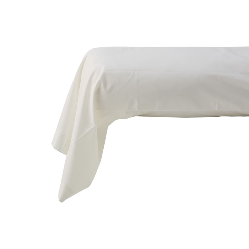 Taie d'oreiller en percale bio blanc