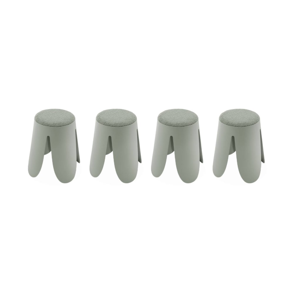 set de 4 tabourets empilables