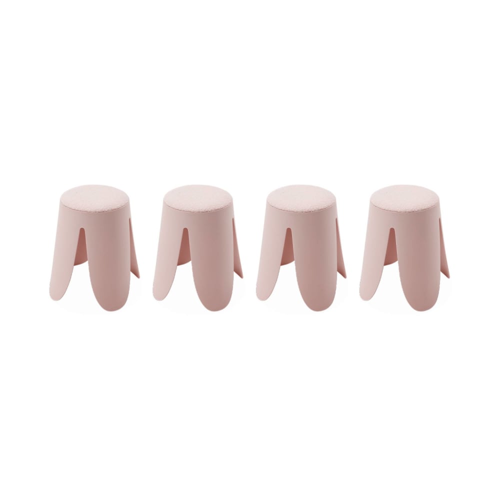 set de 4 tabourets empilables