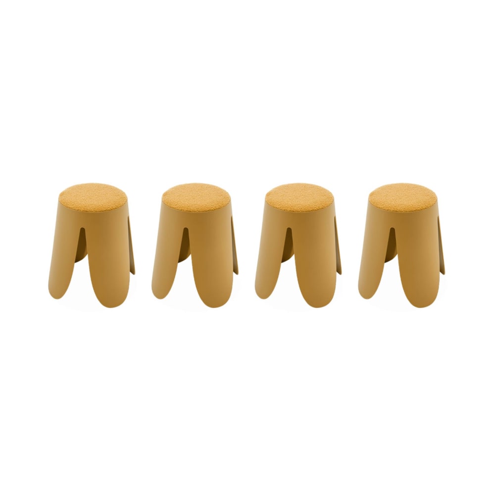 Set de 4 tabourets empilables