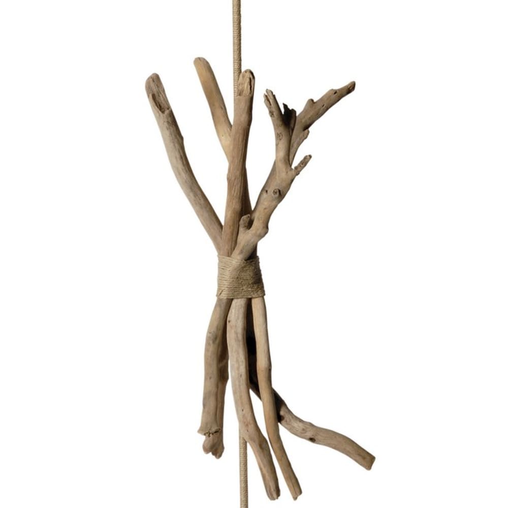 Lampadaire en bois taupe - Maisons du Monde