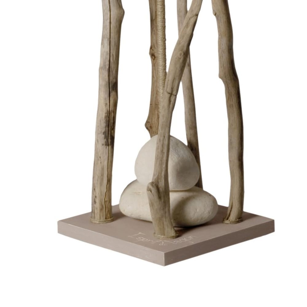 Lampadaire en bois taupe - Maisons du Monde