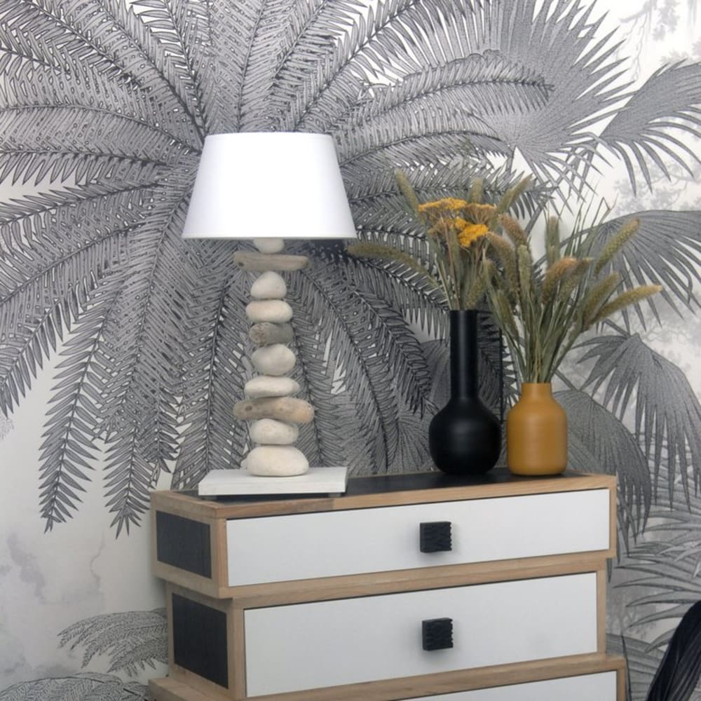 Lampe à poser en bois blanc — vue 3